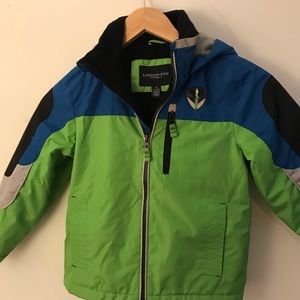 Boys London Fog Rain jacket with fleece lined arms